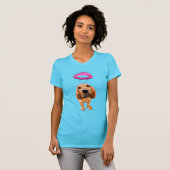 Bloodhound mit Angelic Pink Halo T-Shirt (Vorne ganz)