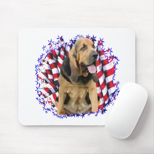 Bloodhound Patriot Mousepad (Mit Mouse)