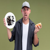 Bloodhound pet dog portrait pappteller