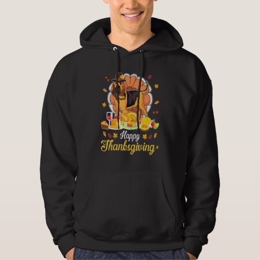 Bloodhound Pilgrim Turkey Dish Happy Thanksgi Hoodie (Vorderseite)