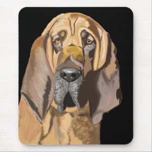 Bloodhound Portrait Mouse Pad Mousepad