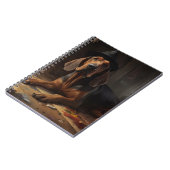 Bloodhound Pumpkins Halloween Beängstigend Notizblock (Linke Seite)