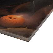 Bloodhound Pumpkins Halloween Beängstigend Schneidebrett (Ecke)