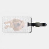 Bloodhound Puppy Gepäckanhänger (Rückseite horizontal)