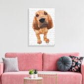 Bloodhound Puppy Leinwanddruck (Insitu (Wohnzimmer))