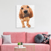 Bloodhound Puppy Leinwanddruck (Insitu (Wohnzimmer))
