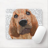 Bloodhound Puppy Mousepad (Mit Mouse)