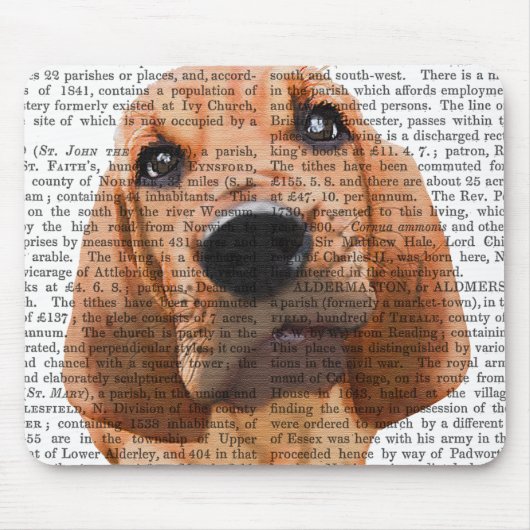 Bloodhound Puppy Mousepad (Vorne)