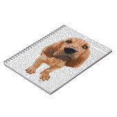 Bloodhound Puppy Notizblock (Linke Seite)