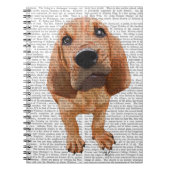 Bloodhound Puppy Notizblock (Vorderseite)