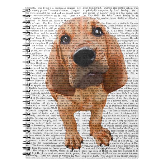 Bloodhound Puppy Notizblock (Vorderseite)