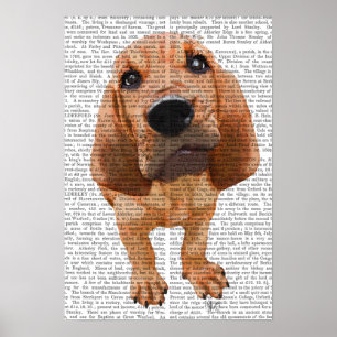 Bloodhound Puppy Poster