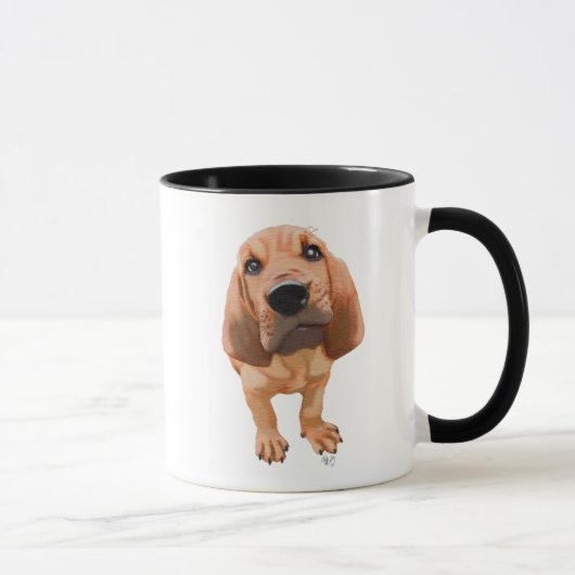 Bloodhound Puppy Tasse (Rechts)