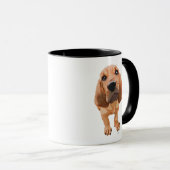 Bloodhound Puppy Tasse (VorderseiteRechts)