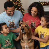 Bloodhound Reindeer T-Shirt