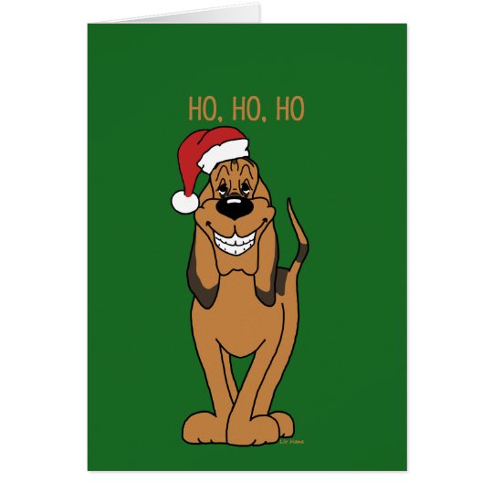 Bloodhound Santa Karte