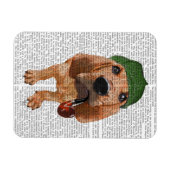Bloodhound Sherlock Holmes 2 Magnet (Horizontal)