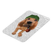 Bloodhound Sherlock Holmes 2 Magnet (Linke Seite)