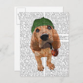 Bloodhound Sherlock Holmes 2 Postkarte (Vorne/Hinten)