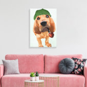 Bloodhound Sherlock Holmes Leinwanddruck (Insitu (Wohnzimmer))