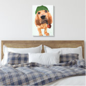 Bloodhound Sherlock Holmes Leinwanddruck (Insitu (Schlafzimmer))