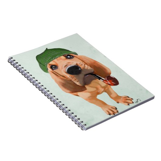 Bloodhound Sherlock Holmes Notizblock (Rechte Seite)