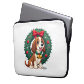 Bloodhound Sleigh Puller Laptopschutzhülle (Vorderseite Links)