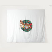 Bloodhound Sleigh Puller Wandteppich (Vorderseite (Horizontal))