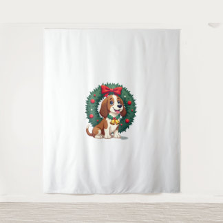Bloodhound Sleigh Puller Wandteppich
