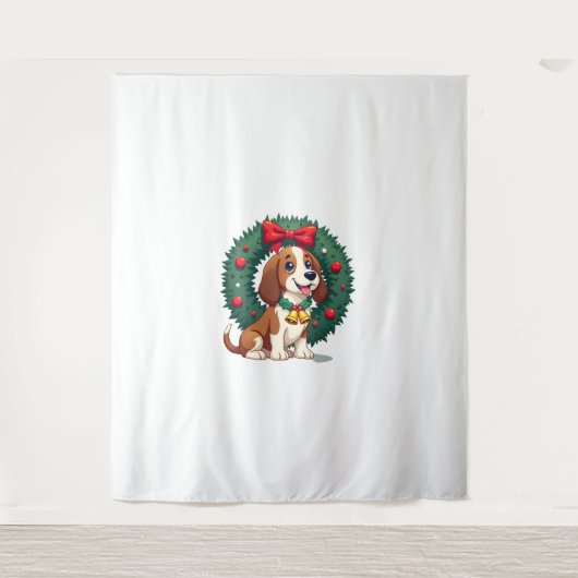Bloodhound Sleigh Puller Wandteppich (Vorderseite)