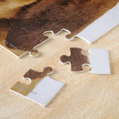 Bloodhound (St. Hubert Hound) mit geschlossenen Au Puzzle (Seite)