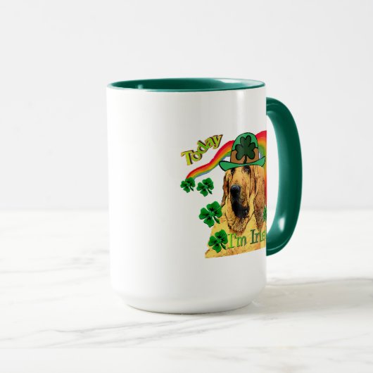 Bloodhound st Patricks Tasse (VorderseiteRechts)