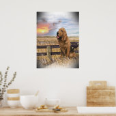 Bloodhound Sunset Poster (Küche)