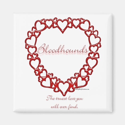 Bloodhound True Love Magnet (Vorne)