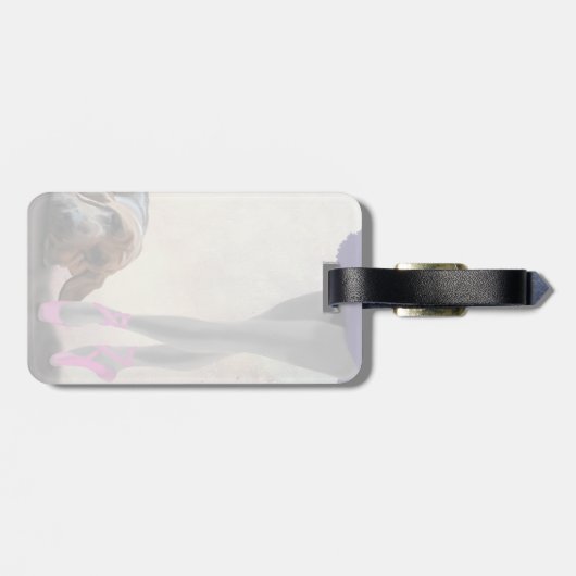 Bloodhound und Balletttänzer Gepäckanhänger (Rückseite horizontal)