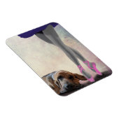 Bloodhound und Balletttänzer Magnet (Rechte Seite)