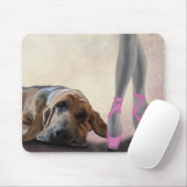Bloodhound und Balletttänzer Mousepad (Mit Mouse)