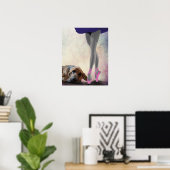 Bloodhound und Balletttänzer Poster (Heimbüro)