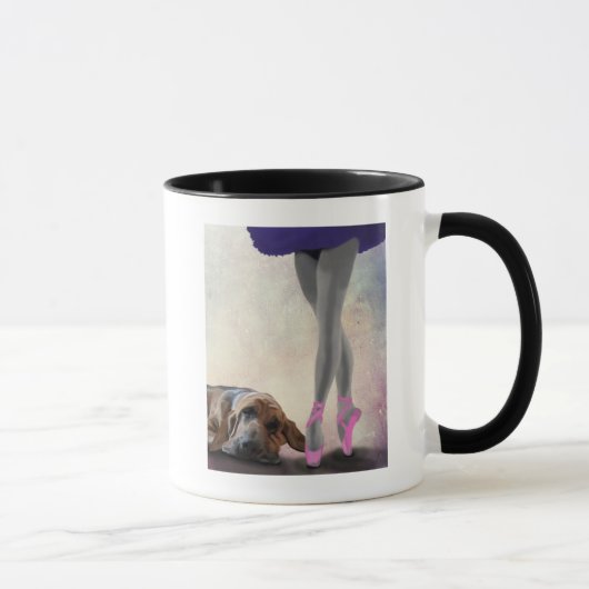 Bloodhound und Balletttänzer Tasse (Rechts)