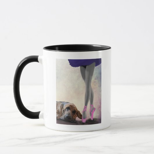 Bloodhound und Balletttänzer Tasse (Links)
