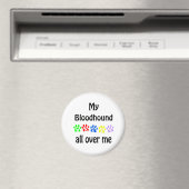 Bloodhound Walking Design Magnet (In Situ (Geschirrspüler))