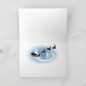 Bloodhound Weihnachtsnacht Feiertagskarte (Innenseite)