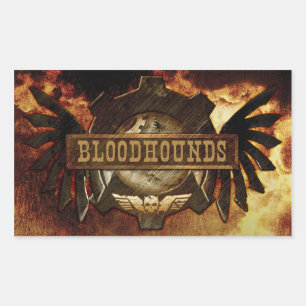 Bloodhounds Logo-Aufkleber (Rechteck) Rechteckiger Aufkleber