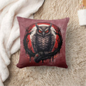Bloodmoon Horned Owl Kissen (Decke)
