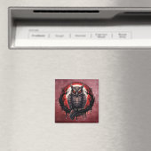 Bloodmoon Horned Owl Magnet (In Situ (Geschirrspüler))