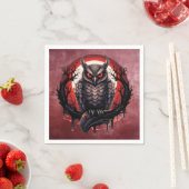 Bloodmoon Horned Owl Serviette (Beispiel)