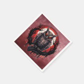 Bloodmoon Horned Owl Serviette (Ecke)
