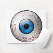 Bloodshot blauer Augapfel Mousepad (Mit Mouse)