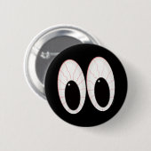 Bloodshot Eyeballs Halloween Button (Vorne & Hinten)