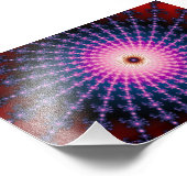 Bloodshot Fraktal Swirl Fotodruck (Ecke)